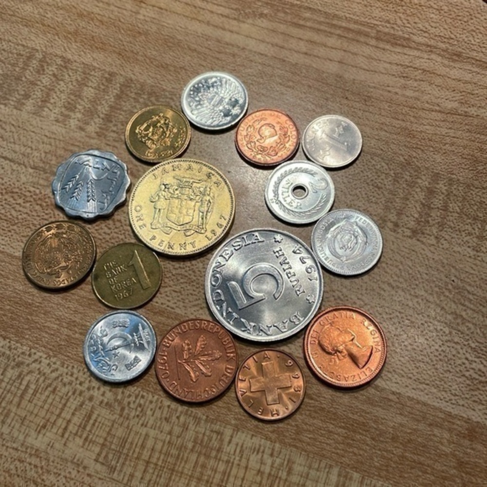 Bundle of Foreign Coins